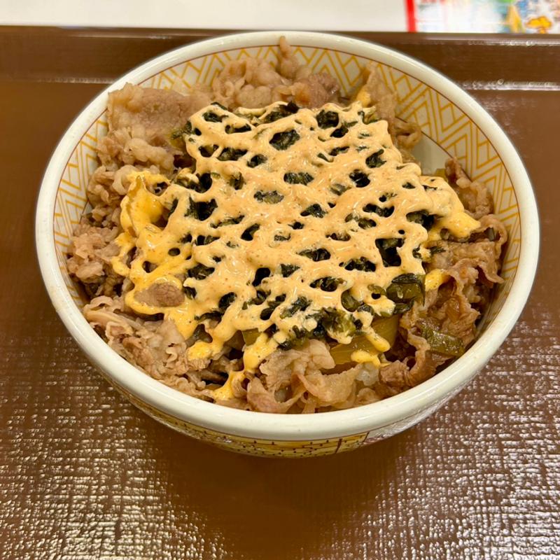 高菜明太マヨ牛丼(すき家 日の出IC店 )