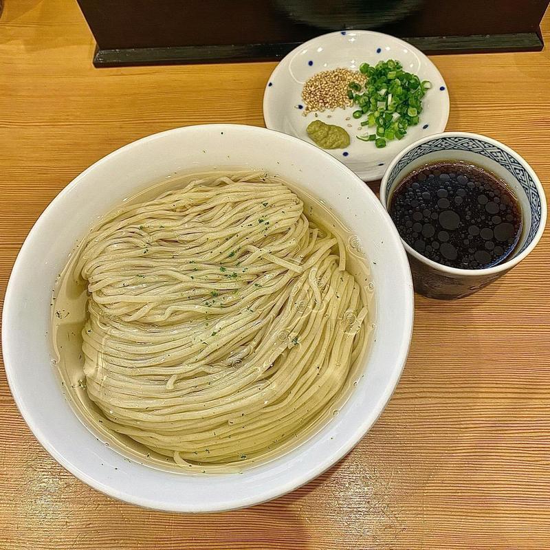 とろろ昆布水のざるラーメン(らーめん工房 麺作)