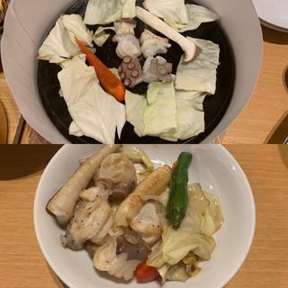 活タコ鉄板焼き(ゆうなぎ 倉敷本店)
