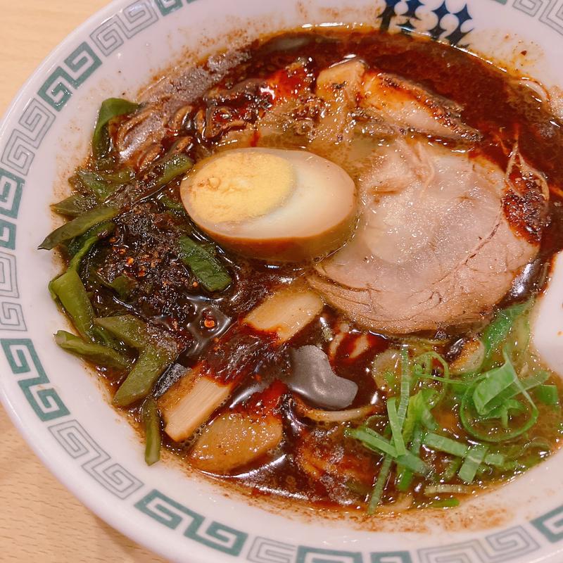 細麺桂花(赤マー油変更)(桂花ラーメン 新宿ふぁんてん)