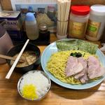 味噌つけ麺中盛　チャーシュー3枚　半ライス(ラーメンショップ椿 上彦川戸店)
