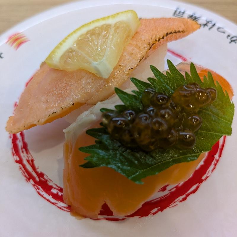 とっとり琴浦グランサーモン食べ比べ(かっぱ寿司 由利本荘店 )