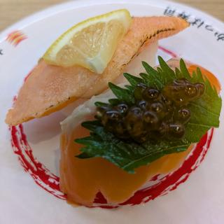 とっとり琴浦グランサーモン食べ比べ(かっぱ寿司 由利本荘店 )