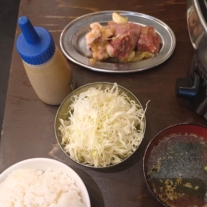 豚MIXホルモン定食(大衆ホルモン 肉力屋 大井町東口店)