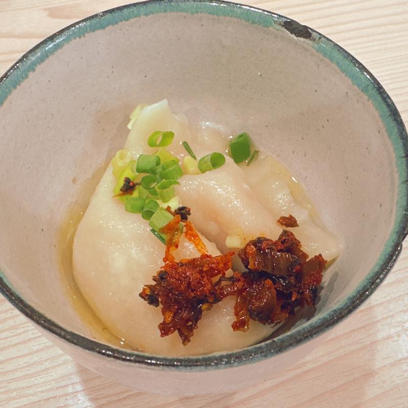 茹で餃子2個(ラーメン専科 竹末食堂)