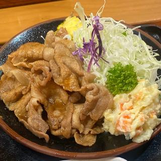 朝日豚の豚焼肉定食(鳥栄 )