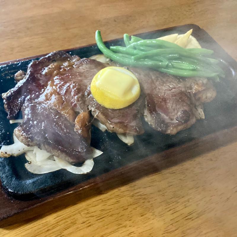 牛サーロイン250g ライス、サラダ付き(とんかつ ステーキ篠)