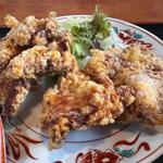唐揚げ、チャーハンセット