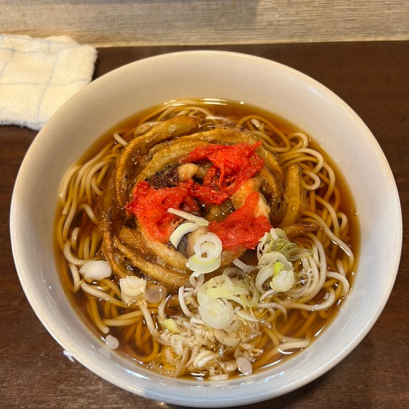 3種かき揚げそば(そば滝)