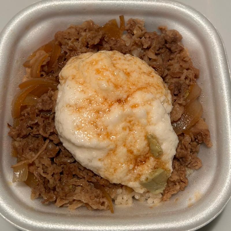 わさび山かけ牛丼(並盛)(すき家 枚方中宮東之町店 )