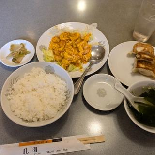 海老と玉子の炒め定食(龍園)