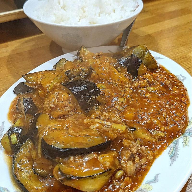 麻婆茄子定食(太陽飯店)