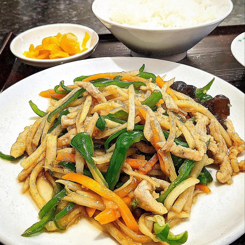 青椒肉絲定食(中華料理 天陽)