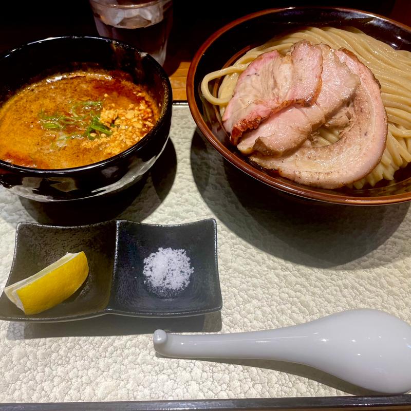 チャーシューつけ蕎麦大・辛味(中華蕎麦 ひら井)