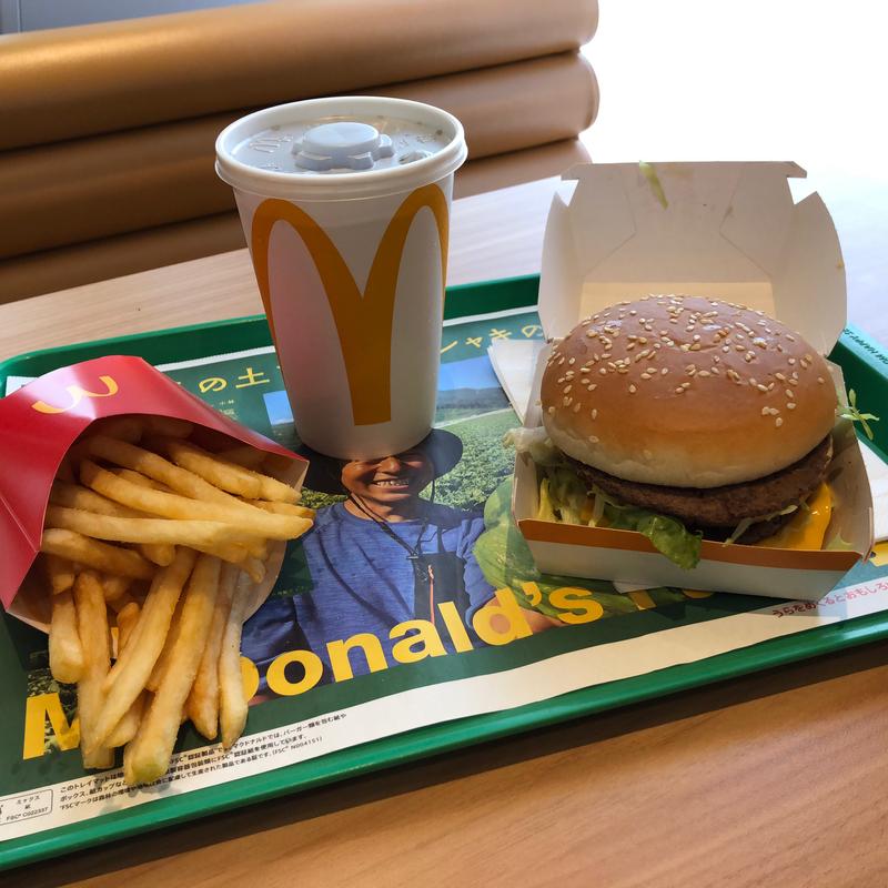 ビッグマックセット(マクドナルド 新青梅武蔵村山店 （Mcdonalds、i'm lovin' it）)