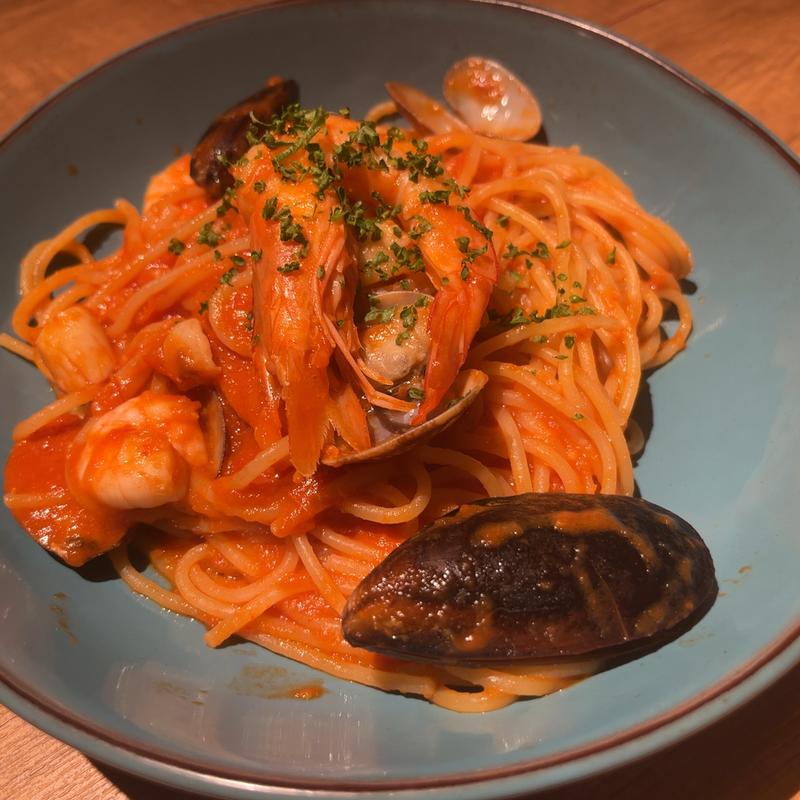 魚介たっぷりのペスカトーレトマトソース(PISOLA 三郷店)