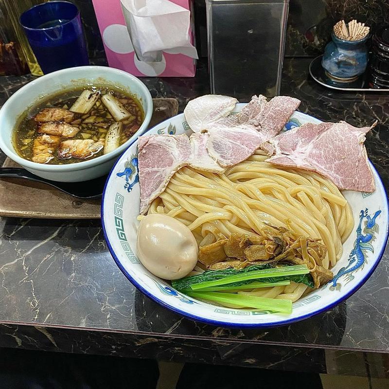 煮干しつけそば (特盛400g)(群青 )