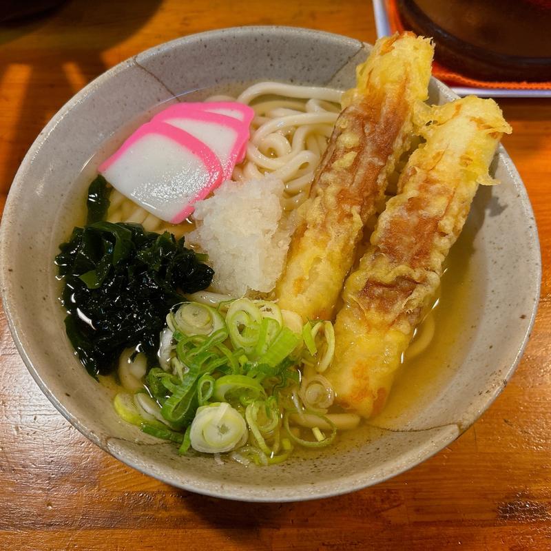 冷やしちくわ天うどん(うどんの池本屋)