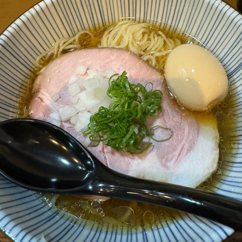 冷焼きアゴ煮干し蕎麦(味玉)(夜空と大地sake＆noodle)