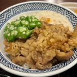 牛麦とろ丼