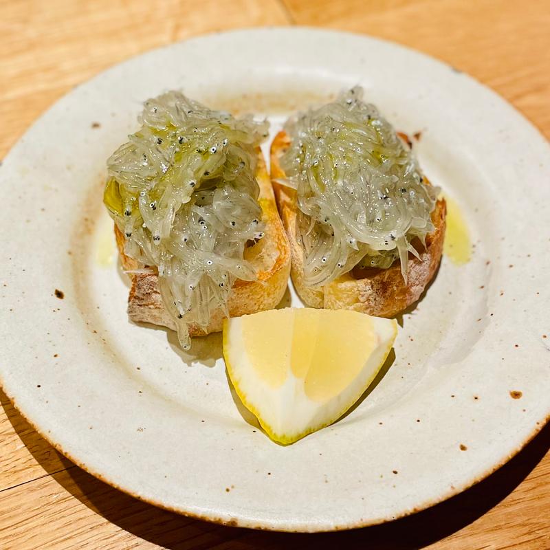 生しらすのブルスケッタ(opti)