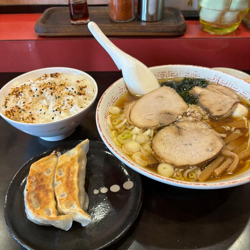 しょうゆスタミナチャーシュー&ランチぎょうざライス(スタミナ一番 )