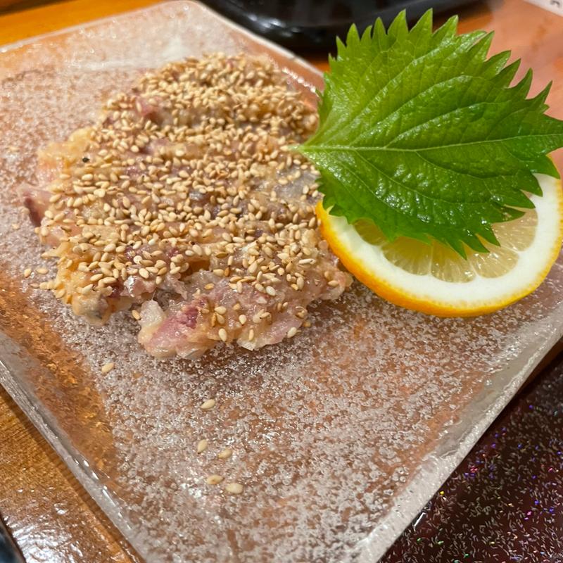 鯵のなめろう(花寿司)