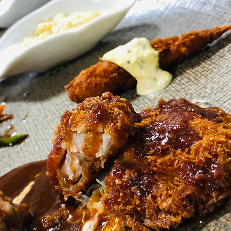 ヒレカツ_洋食プレートセット(洋食レストランキッチンいのうえ)