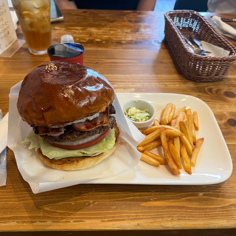 ベーコンエッグバーガー(ザグッドベアーバーガー 貝沢本店 )