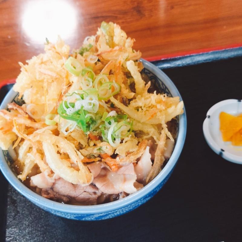 肉天うどん　大盛(麺処 天めん （てんめん）)