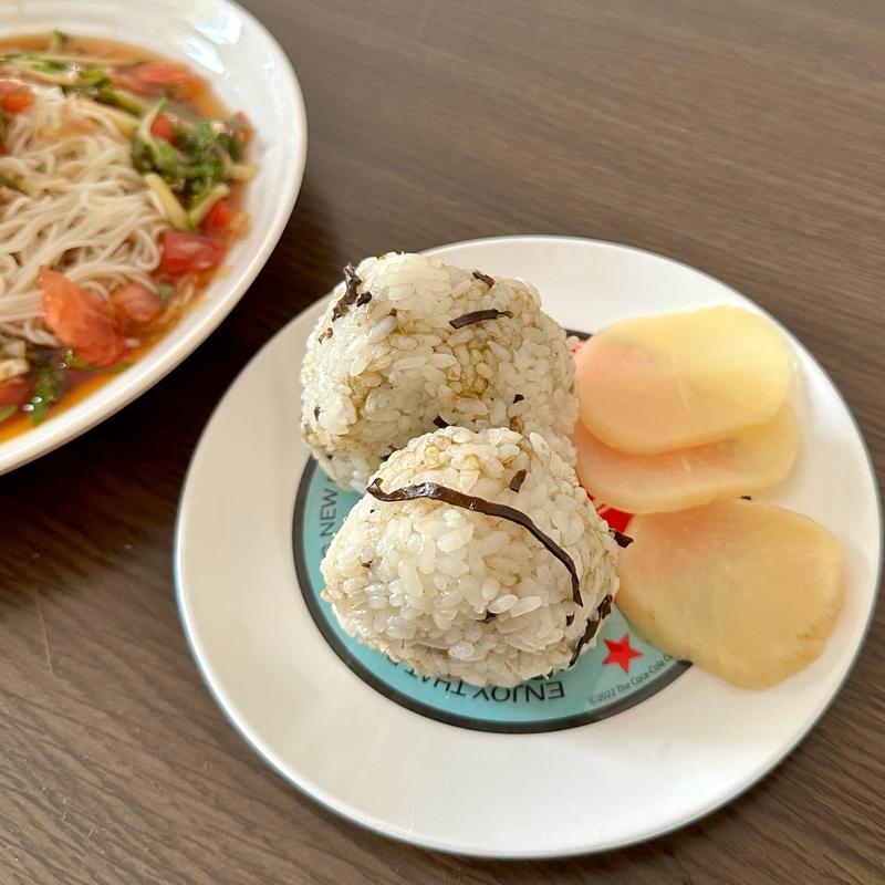 さっぱりそうめん＋塩昆布おにぎりセット(ベルクス 東墨田店)