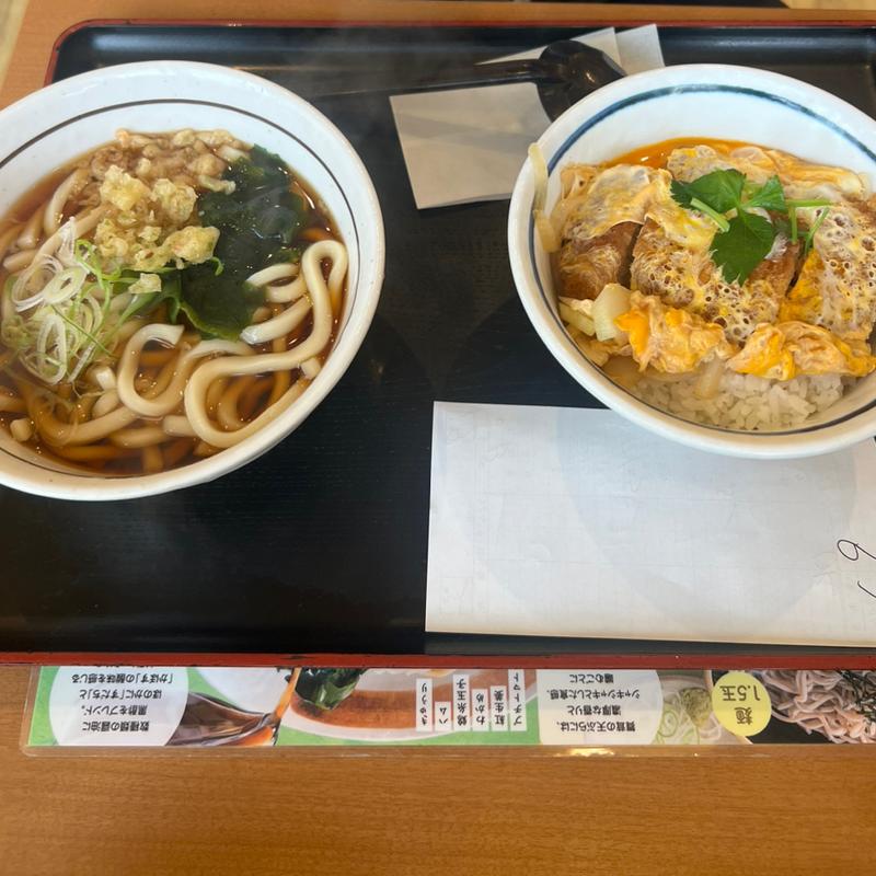 かつ丼Aセット(山田うどん食堂 谷塚店)