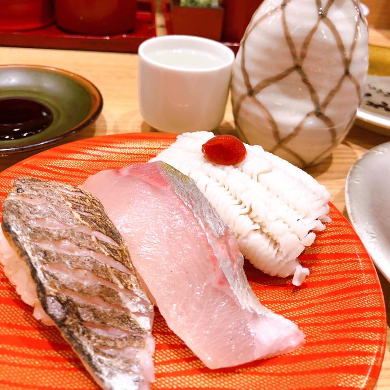 旬の3種(回転寿司がんこ エキマルシェ大阪店)