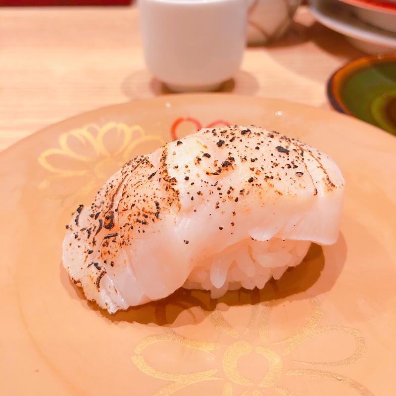 炙りほたて(回転寿司がんこ エキマルシェ大阪店)