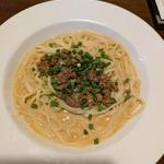 ごま香る坦々風ピリ辛クリームパスタ