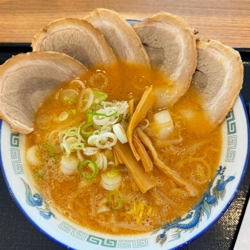バラチャーシュー味噌ラーメン(札幌らーめん 大心 新千歳空港店)