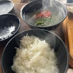 伊勢海老の味噌汁 ご飯