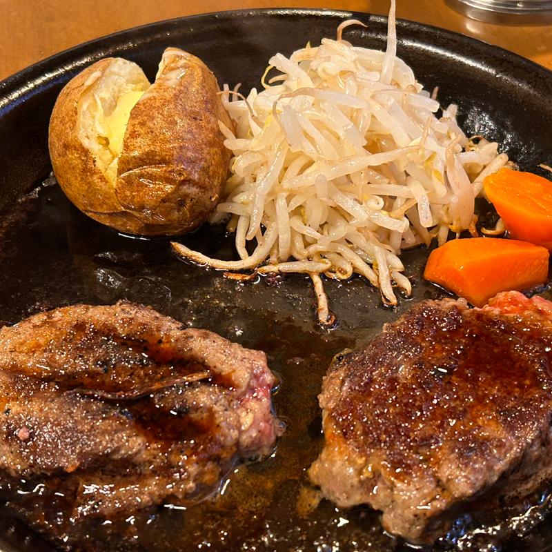 100%ビーフビッグハンバーグ(ハングリーベア )