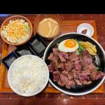 番人ステーキ定食(大)(ステーキ食堂 肉の番人)