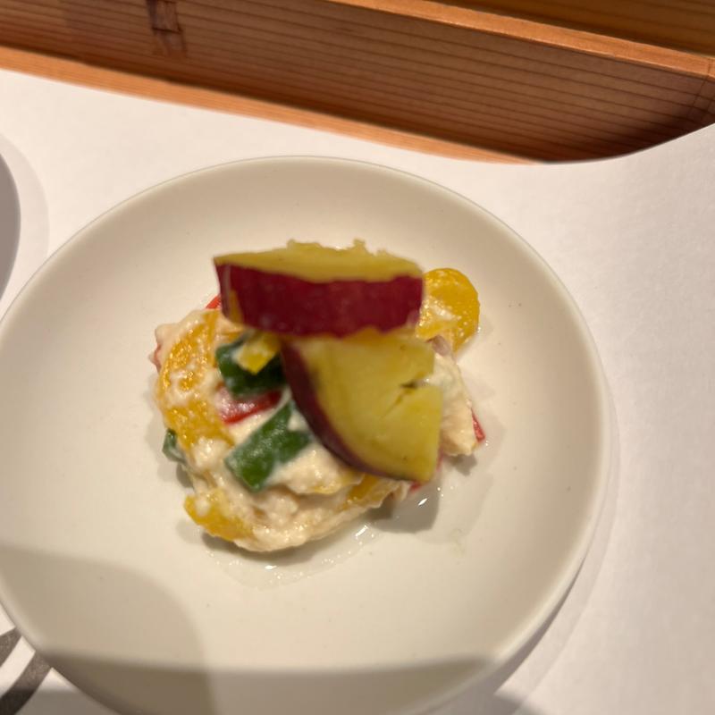 白和え(パプリカ 隠元 九十)(いにしえの宿 伊久（いきゅう）)