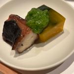 蛸やわ煮 南瓜 オクラ(いにしえの宿 伊久（いきゅう）)