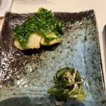 鱸のあおさ焼き(いにしえの宿 伊久（いきゅう）)