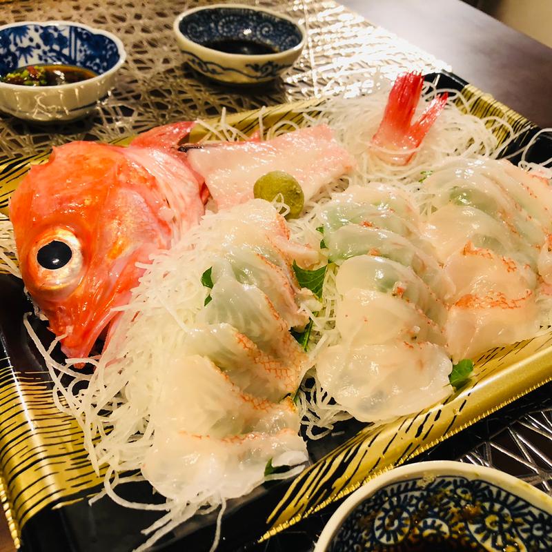 網走産 釣りキンキのお造り(フレッシュくまだ)