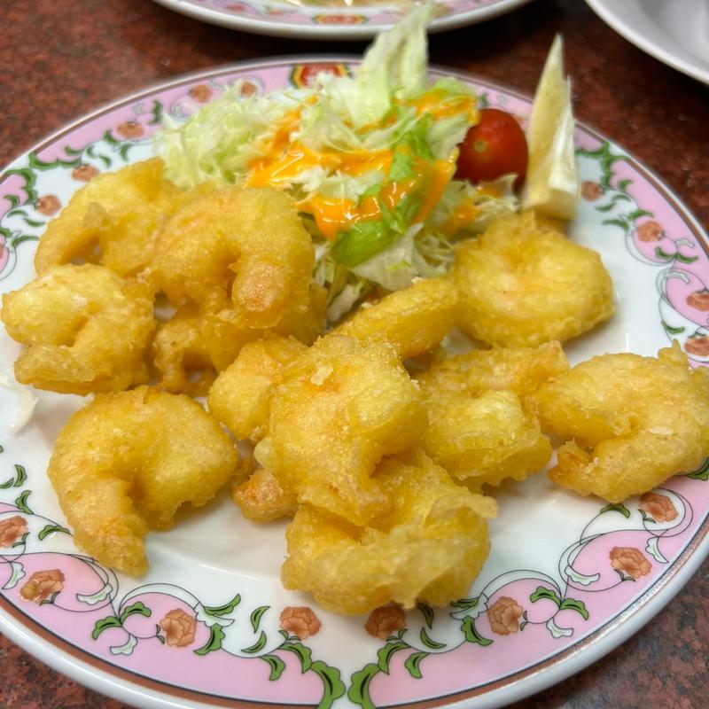 海老の天ぷら(餃子の王将 上田原店)