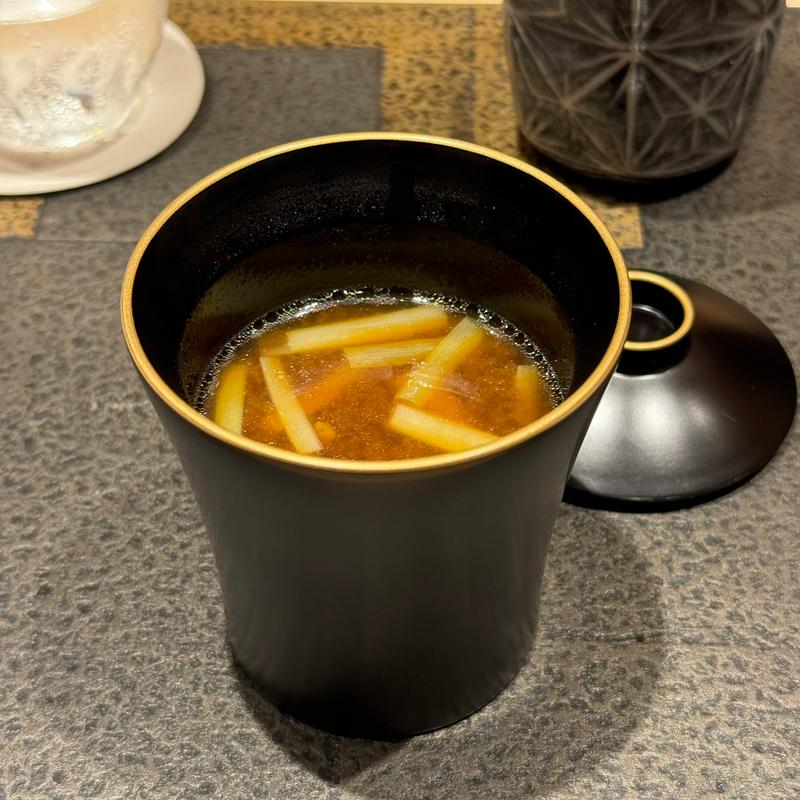 黄ニラと鯛のお味噌汁(あま木)