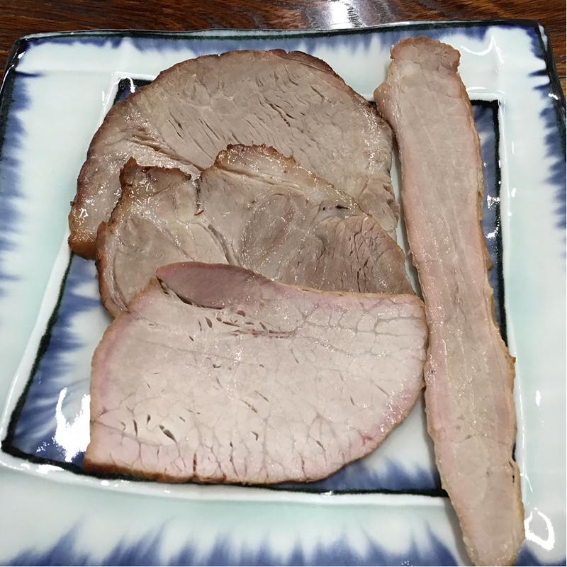 焼豚三種(もも、肩ロース、カブリ肉)(手打中華そば とら食堂)