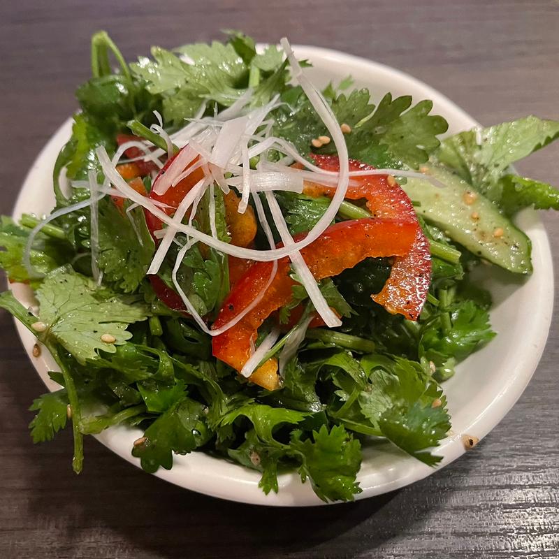 パクチーサラダ(焼肉スタミナ苑 月島店（YAKINIKU SUTAMINAEN TSUKISHIMA）)