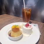 夏のメルティーショートケーキプレートドリンク付き