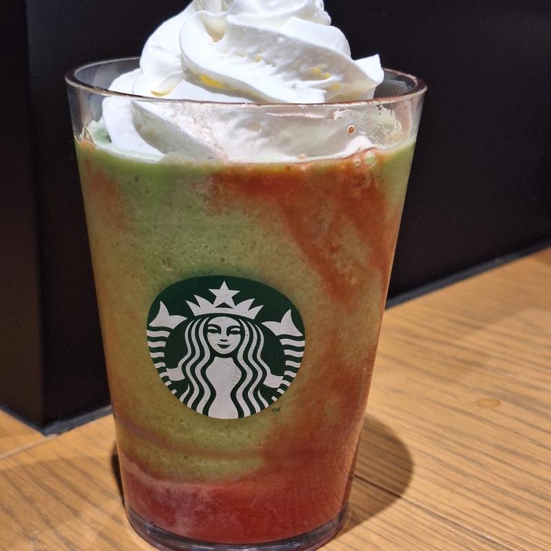 抹茶イチゴクリームフラペチーノ(スターバックス コーヒー イオンタウン伊賀上野店)