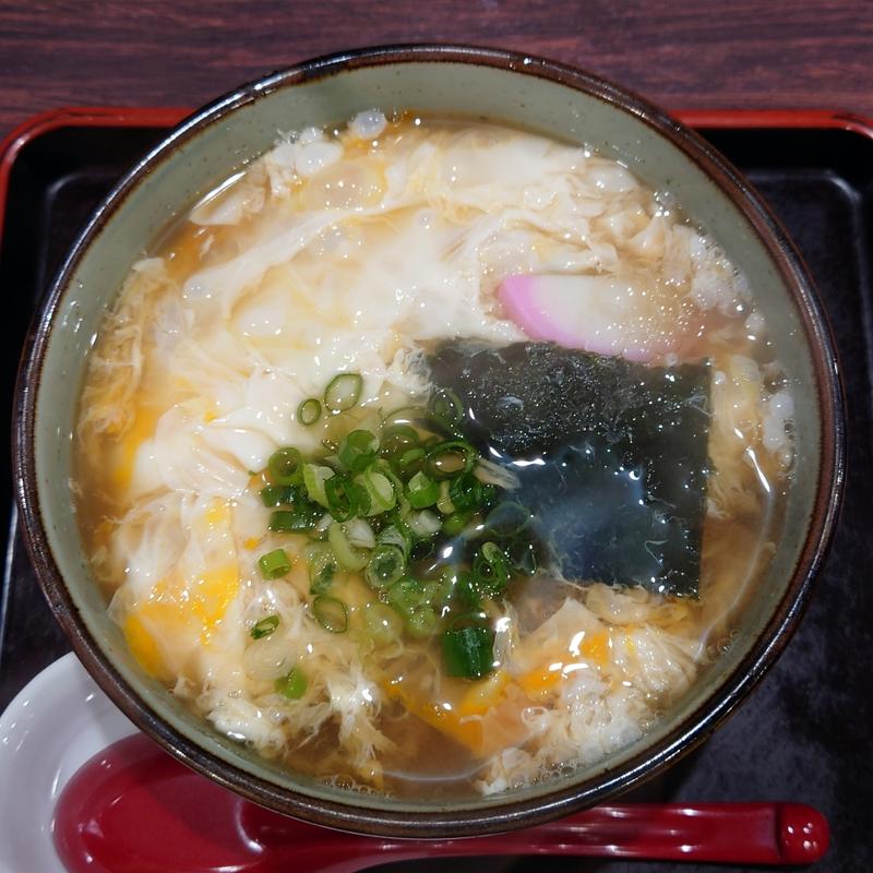 玉子とじそば(信州生そば 照月庵)